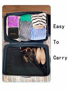 1/2Pcs Travel Laundry Bag, Foldable Dirty Cloth Laundry Travel Bag, Extra Large Travel Laundry Bag, Heavy Duty Travel Laundry Bag, Large Laundry Hamper Liner, Laundry Bag, Suitable For Home Use, College Students, Travel, Gym, Camp, Students, Bedroom Storage, Home Travel Organizer Storage Bins Closet Organizer For Clothing Wardrobe Storage Closet Dividers Closet Dividers Dorm Sweater Sock Pants Jeans Underwear Bag For School School Accessories School Stuff - Multicolor - View 4