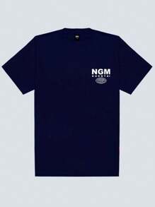 Picho Unisex T-Shirt 100% Cotton Streetwear New Release Shipping Various Colors!! PLUS SIZE - 藏蓝色 - 查看 2