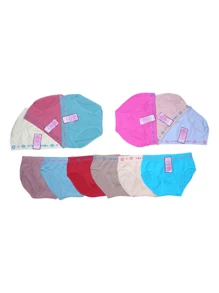 12 Pieces Of Microfiber Underwear For Girls, ONE SIZE. Colors And Models Are Sent Randomly, Depending On Inventory - Multicolor - View 3