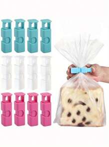 1 pieza Clip para bolsa de alimentos, clip para bolsa de aperitivos, clip para bolsa de pan, clip de frescura a prueba de humedad, clip de sellado de bolsa de plástico, clip de presión para bolsa de fórmula, utensilios de cocina