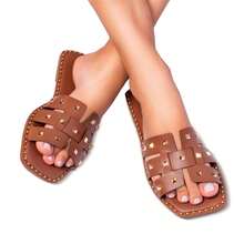 Bem Brasil Shoes Women Flat Sandals - 駝色 - 查看 1
