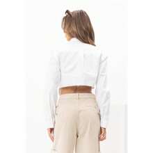 Cazzy Crop Shirt - White - View 4