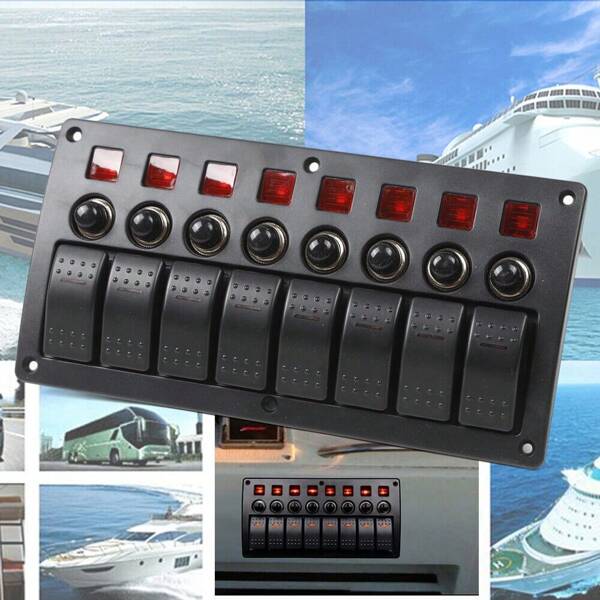 Schalttafel Sicherung Schalter Schaltpanel Für Marine Auto Boot 12V/24V