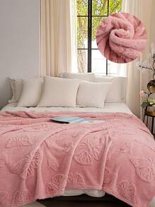 1 Miếng Màu thuần Hình bướm Tất cả Mùa Chăn , Phong cách hiện đại Polyester Ba chiều Dệt hoa Ga trải giường Như Khăn trải giường ( Vỏ gối Không bao gồm ) - Hồng - Xem 2