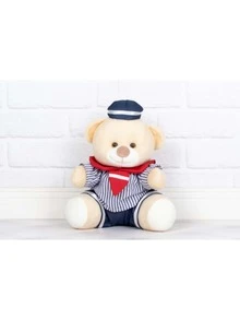 3-Piece Sailor Teddy Bear Kit For Baby's Room (15/18/22) - Ideal For Niches And Decorations - 海軍藍條紋 - 查看 3