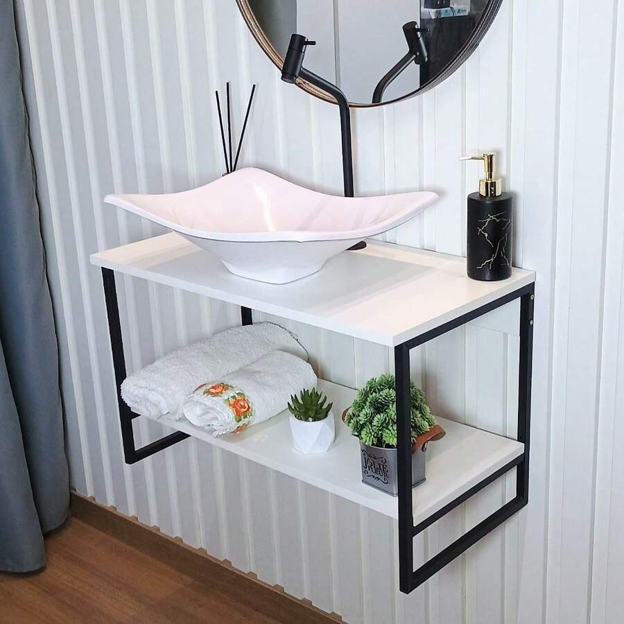 Bathroom Cabinet Bathroom Cabinet Home Bathroom Cabinet Bathroom Cabinet With Sink - 白色 - 查看 1