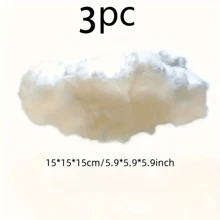 3pcs/Set Cloud Wedding Decorations, Stage Backdrop Props, Fake White Cloud Wall Hanging, Room Decor, Valentine's Day, Mother's Day,Home Decor ,Room Decor,Wall Decor Gifts Birthday Graduation - White - View 3