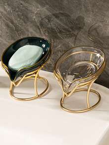 1pc Bathroom Soap Dish Holder, Soap Tray With Separate Base, Easy Remove And Clean, Suitable For Shower, Sink, Bathtub Back To School - Multicolor - View 4