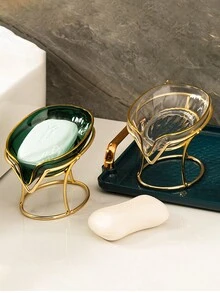 1pc Bathroom Soap Dish Holder, Soap Tray With Separate Base, Easy Remove And Clean, Suitable For Shower, Sink, Bathtub Back To School - Multicolor - View 5