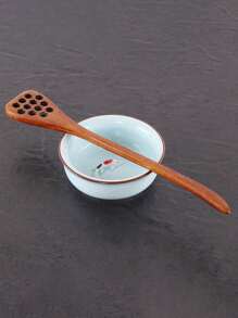 1pc Long Handle Wooden Coffee Stirring Spoon, Honey Wood Mixing Stick Creative Stirrer Multipurpose Wooden Spoon - Multicolor - View 10