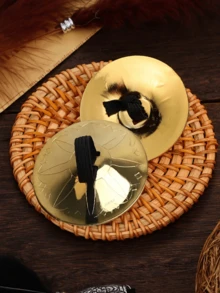 1 pieza Platillos de dedo para danza del vientre egipcia, platillos de dedo de cobre, accesorios de danza del vientre de Halloween - Multicolor - Ver 3