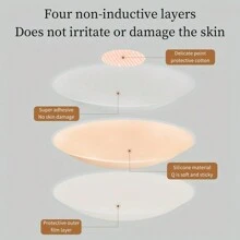 2/6/10pcs Reusable Silicone Nipple Cover Pasties, Seamless Invisible Self-Adhesive Nipple Covers, Waterproof Nipple Covers For Swimming For Men And Women - Multicolor - View 9