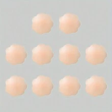 2/6/10pcs Reusable Silicone Nipple Cover Pasties, Seamless Invisible Self-Adhesive Nipple Covers, Waterproof Nipple Covers For Swimming For Men And Women - Multicolor - View 8