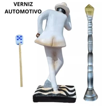 EXÚ TRANCA-RUA 20CM PLASTER SCULPTURE FOR PAINTING UMBANDA/CANDOMBLÉ - Blanco - Ver 4