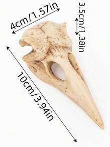 1 件树脂猫头骨形骷髅头个性化装饰最佳礼物生日家居装饰万圣节装饰秋季装饰房间装饰 - 白色 - 查看 14