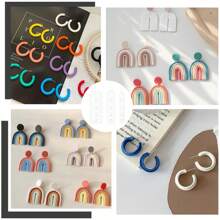 1pc Polymer Clay Arch Forming Tool, 3 Sizes, For Polymer Clay Earrings Jewelry Making