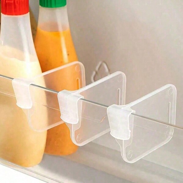 8 pezzi di pannelli divisori piccoli per frigorifero domestico, stile giapponese creativo per classificazione e conservazione, divisori a libera combinazione, gli articoli in plastica possono presentare graffi dovuti al trasporto (fenomeno normale)