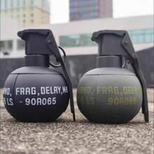 Juguetes de Granada Airsoft M67, Granada táctica de plástico, juego de batalla CS, juguete de granada de mano con anillo de tracción, modelo de utilería para roles, para mayores de 14 años