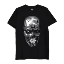 Men's T-Shirt - Movie - Terminator Skull - Movie Shirt - 黑色 - 查看 3