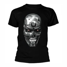 Men's T-Shirt - Movie - Terminator Skull - Movie Shirt - 黑色 - 查看 2