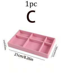 Set de 3 bandejas de almacenamiento de joyas, bandejas expositoras de joyas - Multicolor - Ver 5