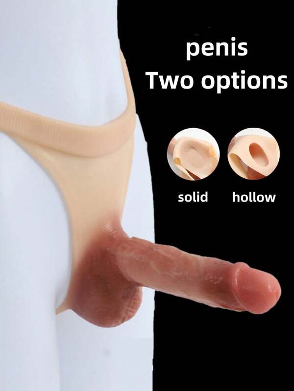 WANTES 1 pièce Sous-vêtement portable en silicone de qualité supérieure avec gros gode - Texture de peau réaliste, stimulateur du point G et masseur vaginal, jouet sexuel discret pour couples, améliore l'intimité, plaisir polyvalent pour tous les genres