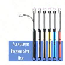 Electric Lighter USB Rechargeable Kitchen Stove Gas (Assorted Colors) - 彩色 - 查看 5