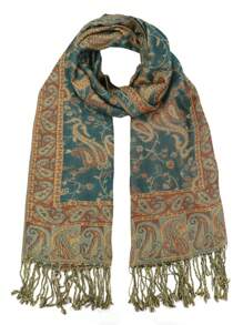 BOHO 1pc Women's Scarves With And Su Gorgeous Paisley Pashmina Hijab, Fashionable Retro Shawl For Autumn And Spring, Suitable For Daily Wear