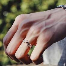 1pc Vintage Ins Style Adherence Men's And Women's Rings With Branches Thorns Couples' Ring Gifts Fashion And Personalized - Multicolor - View 2