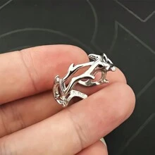 1pc Vintage Ins Style Adherence Men's And Women's Rings With Branches Thorns Couples' Ring Gifts Fashion And Personalized - Multicolor - View 6