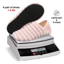 舒适成人家居拖鞋，防滑橡胶鞋底 - 超柔软、轻便、保暖、舒适，室内/室外皆宜 - 男女通用 - 粉色 - 查看 6