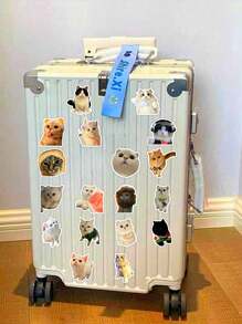 60 Sheets/Pack Realistic Cat Stickers, Waterproof Graffiti Stickers, Perfect For Decorating Diy Phone Cases, Notebooks, Luggage, Photo Albums, And More Back To School - Multicolor - View 5