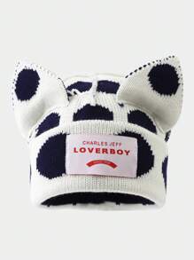 1 Peça Gorro de Malha no Estilo Y2K para Mulheres, Quente para Usar ao Ar Livre no Outono, Inverno e Halloween - Multicolorido - Visão 11