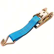 4X Blue - Car Trailer Soft Link Tie Down Transporter Heavy Duty Ratchet Straps - 12PCS - View 10