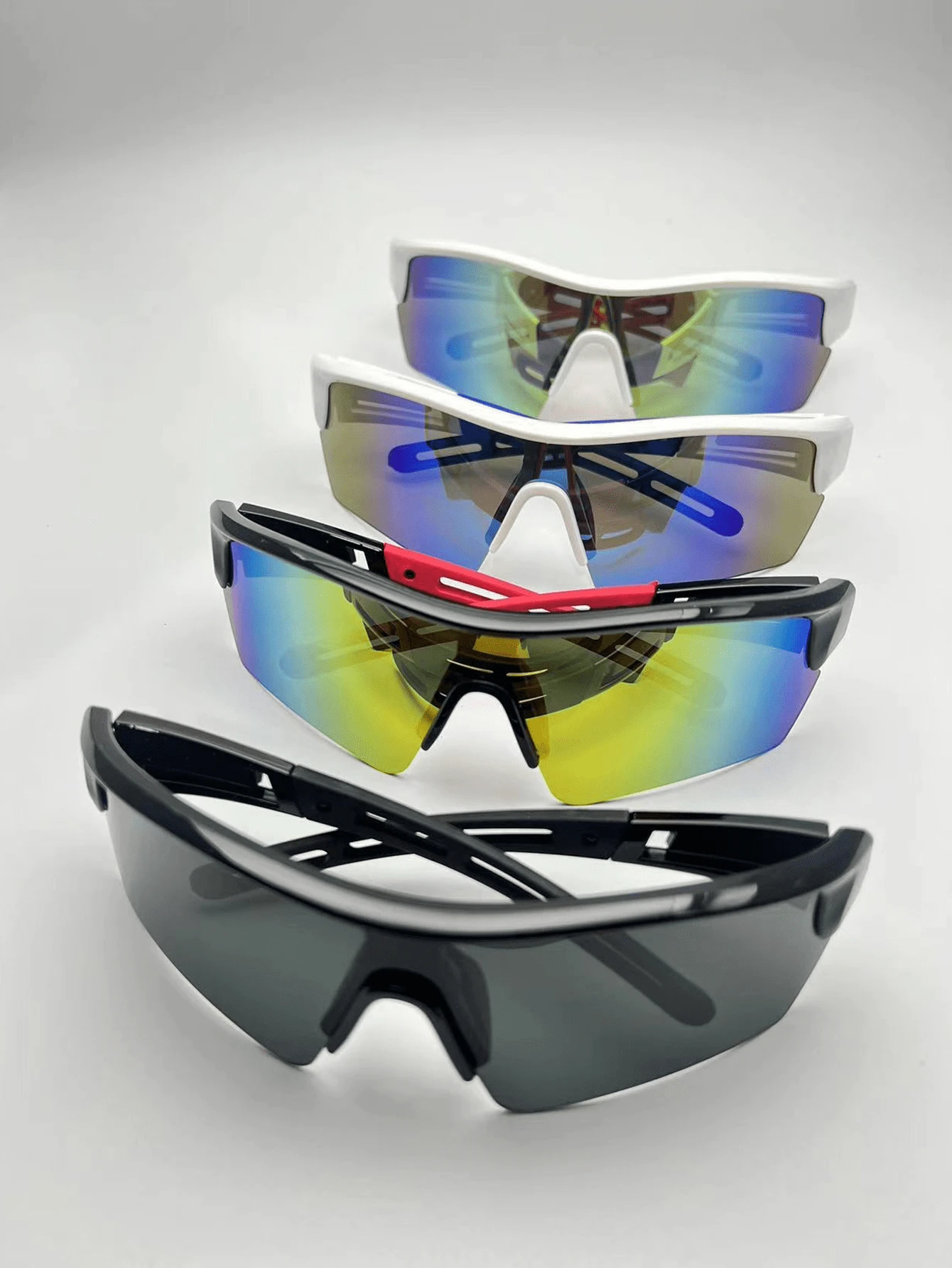 Popular Colorful Fashionable Sports Cycling Eyeglasses - Black - View 1