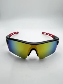 Popular Colorful Fashionable Sports Cycling Eyeglasses - Black - View 5