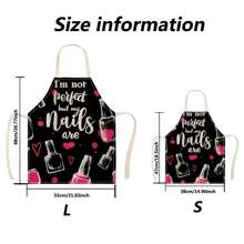 1pc Heart & Lip Print Halloween 3D Pattern Linen Apron For Home Cooking, Kitchen Wear Cooking Enthusiasts,Home Decor,Kitchen Decor,Halloween Decor,Room Decor,Christmas Decor,Party Decor,Party Gift,Halloween Decorations,Christmas Decorations,Halloween Gift,Christmas Gift,Kitchen Items,Kitchen Utensils,Kitchen Tools,Kitchen Things. - Multicolor - View 7