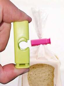 1 pieza Clip para bolsa de alimentos, clip para bolsa de aperitivos, clip para bolsa de pan, clip de frescura a prueba de humedad, clip de sellado de bolsa de plástico, clip de presión para bolsa de fórmula, utensilios de cocina