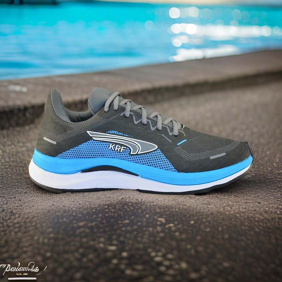 KRF TENNIS LAUNCH NEW DESIGNER SOFT FLEXIBLE SOLE 34 TO 43 - Màu xanh lam - Xem 1
