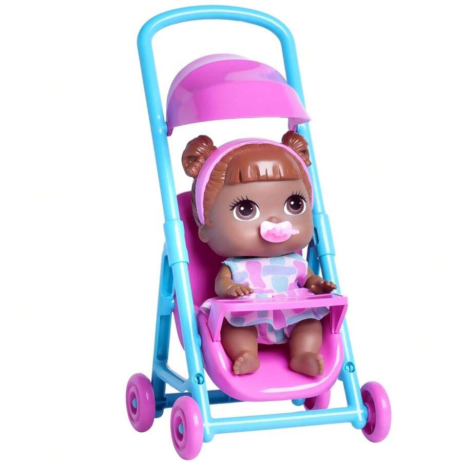 Baby Collection Girl Doll Stroller - Super Toys - 黑色 - 查看 1