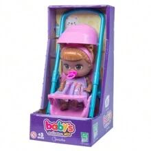 Baby Collection Girl Doll Stroller - Super Toys - 黑色 - 查看 3