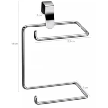 Double Toilet Paper Holder For Toilet Tank Silver Chrome White Black - 白色雙撐 - 查看 2