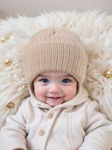 Set de 3 gorros de bebé, gorros de punto cálidos de invierno para bebés recién nacidos y niños pequeños, gorro de invierno