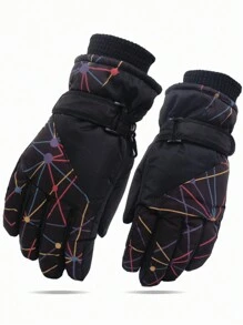 1 paar waterdichte winter warme sneeuw handschoenen voor kinderen, unisex winddichte skihandschoenen