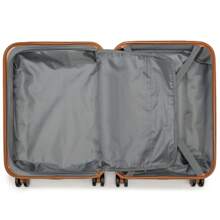 大容量硬质行李箱轻质 ABS 万向轮拉杆箱带 TSA 密码锁有 20 英寸、24 英寸和 28 英寸尺寸可选非常适合商务旅行随身携带和托运行李适用于男女假日旅行行李箱手提箱耐用旅行行李箱随身携带 - 灰色 - 查看 11