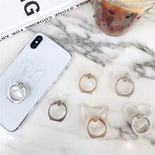 Mobile Phone Ring Holder Transparent Mobile Phone Ring Buckle 360 ​​Holder Mobile Phone Support Mobile Phone Compatible With IPhone, Android Phone, Gift For Birthday, Family, Friends Finger Ring Holder, Phone Grip, Phone Accessories