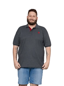 Kit 04 Plus Size Polo Shirt Men's Pique Cotton Premium Luxury Assorted G1 G2 G3 G4 G5 - 彩色 - 查看 4