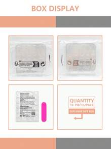 10 件/套优质 3D 杏仁形法式渐变兰花仿水钻全覆盖短假指甲，可重复使用，3 种尺寸可选，适合女孩/女士、舞台表演、婚礼、派对、日常佩戴按压式指甲美甲用品 - 彩色 - 查看 9