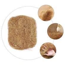 1pc Coconut Fiber Bird's Nest For Birds, For Arts & Crafts Projects, Parakeet Nesting Material For Comfortable Bedding In Nesting Box, Great For Nest Building And Hideouts - Brown - View 6