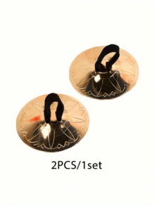 1 pieza Platillos de dedo para danza del vientre egipcia, platillos de dedo de cobre, accesorios de danza del vientre de Halloween - Multicolor - Ver 11
